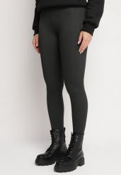 Czarne Legginsy z Wysokim Stanem i Aplikacją Sevilena. Czarne legginsy damskie Born2be, s, z aplikacjami, z jeansu. Za 14.99 zł.
