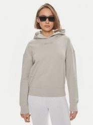 Calvin Klein Bluza Micro Logo K20K206631 Beżowy Relaxed Fit. Brązowe bluzy bez kaptura damskie CALVIN KLEIN, xs, z bawełny. Za 399.99 zł.