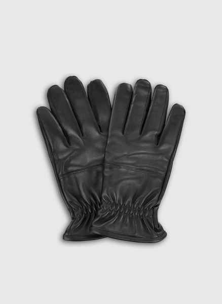 PAKO LORENTE – Czarne rękawiczki męskie. Czarne rękawiczki męskie Pako Lorente, bez wzorów, z poliesteru. Za 139.99 zł.