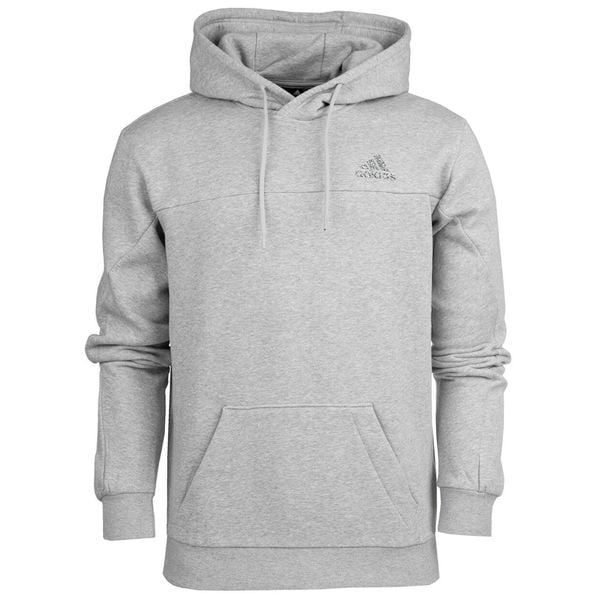 Bluza męska adidas z kapturem sportowa roz.S. Szare bluzy sportowe męskie Adidas, bez wzorów, sportowe, bez kołnierzyka, bez ramiączek. Za 215.00 zł.