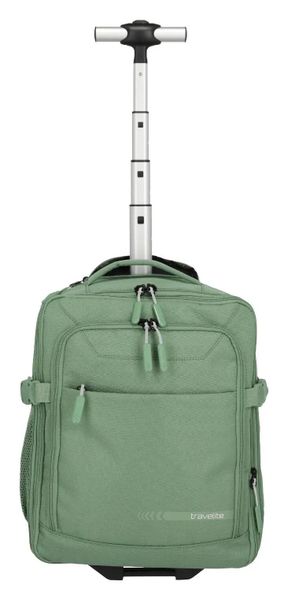 Plecak na kółkach travelite Kick Off Trolley. Szare plecaki damskie Travelite, bez wzorów, z materiału, biznesowe. Za 344.50 zł.