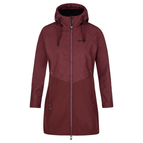 Damski płaszcz softshell Kilpi LASIKA-W. Czerwone kurtki softshell damskie Kilpi, na jesień, m, bez wzorów, z materiału. Za 280.00 zł.