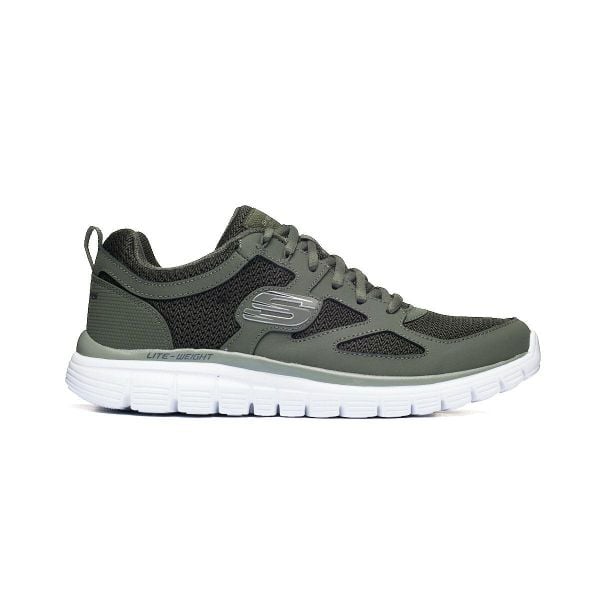 Buty sportowe Sneakersy męskie, Burns-Agoura. Zielone obuwie do biegania damskie Skechers. Za 199.99 zł.