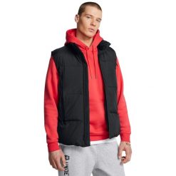 Kurtka puchowa bez rękawów Under Armour Limitless. Czarne kurtki męskie Under Armour, m, bez wzorów, z puchu, bez kaptura. W wyprzedaży za 675.00 zł.