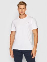 Polo Ralph Lauren T-Shirt Sle 714844756004 Biały Regular Fit. Białe koszulki polo męskie Polo Ralph Lauren, m, bez wzorów, z bawełny, bez ramiączek. Za 249.99 zł.