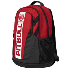 Plecak Sportowy Męski Pit Bull Hilltop 2 Trójkomorowy. Czerwone plecaki męskie PITBULL, bez wzorów. Za 158.99 zł.