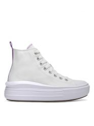 Converse Trampki CHUCK TAYLOR ALL STAR MOVE PLATFORM A03667C Biały. Białe trampki i tenisówki dziewczęce Converse, bez wzorów, z materiału, bez zapięcia. Za 299.99 zł.