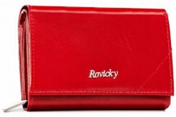Portfel skórzany Rovicky R-RD38-GCL czerwony. Czerwone portfele damskie ROVICKY, bez wzorów, ze skóry. Za 69.00 zł.