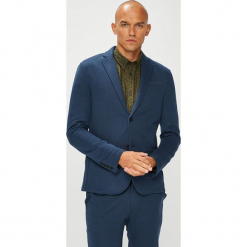 Only & Sons - Marynarka Zavier. Niebieskie marynarki męskie Only & Sons, bez wzorów, z bawełny. W wyprzedaży za 179.90 zł.
