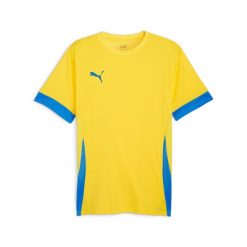 Koszulka Puma TeamGoal. Żółte t-shirty sportowe męskie Puma, m, bez ramiączek, do piłki nożnej. Za 179.00 zł.