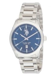 U.S. Polo Assn. Zegarek kwarcowy w kolorze srebrno-niebieskim rozmiar: onesize. Szare, analogowe zegarki męskie U.S. Polo Assn., ze stali. Za 382.99 zł.