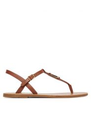 Tommy Hilfiger Sandały Leather Thong Sandal FW0FW09127 Brązowy. Brązowe sandały damskie Tommy Hilfiger, bez wzorów, ze skóry, bez obcasa, na płaskiej podeszwie. Za 409.99 zł.