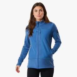 Bluza polarowa Wędrówki damska Swedemount Trondheim Wind Mid Layer Full Zip. Niebieskie bluzy bez kaptura damskie SWEDEMOUNT, z polaru. W wyprzedaży za 222.00 zł.