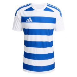 Koszulka męska adidas Hooped 26 Jersey biało-niebieska KF3389. Białe t-shirty sportowe męskie Adidas, m, z jersey, bez ramiączek, do piłki nożnej. Za 90.99 zł.
