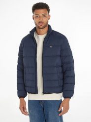 TOMMY JEANS Kurtka puchowa w kolorze granatowym rozmiar: M. Niebieskie kurtki męskie Tommy Jeans, na zimę, m, bez wzorów, z jeansu, bez kaptura. Za 505.13 zł.