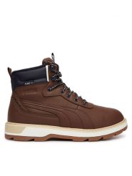 Puma Trapery Desierto v3 Puretex 393928 Brązowy ciemny. Brązowe buty zimowe męskie Puma, ze skóry, bez zapięcia. Za 499.99 zł.