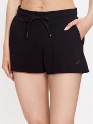 4F Szorty sportowe 4FSS23TSHOF175 Czarny Regular Fit. Czarne spodenki sportowe damskie 4f, s, z bawełny. Za 59.99 zł.
