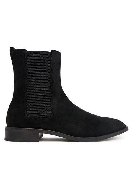 Calvin Klein Sztyblety Slim Ess Chelsea Su HM0HM02275 Czarny. Czarne sztyblety męskie CALVIN KLEIN, ze skóry, bez zapięcia. Za 699.99 zł.
