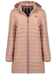 Geographical Norway Płaszcz pikowany "Atika" w kolorze szaroróżowym rozmiar: XL. Różowe płaszcze damskie Geographical Norway, xl, bez wzorów. Za 188.85 zł.