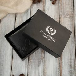 Portfel damski skórzany klasyczny czarny ze skóry naturalnej licowej Paolo Peruzzi AL-05-BL. Czarne portfele damskie bez wzorów, z materiału. Za 79.00 zł.