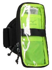 Mizuno Torebka na ramię w kolorze limonkowo-czarnym na telefon - 10 x 19 x 2 cm rozmiar: onesize. Czarne torebki dziecięce Mizuno. Za 83.22 zł.