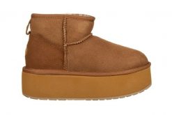 Śniegowce Emu Stinger Micro Flatform Chestnut 119197, Brązowy, Skóra naturalna - 37. Brązowe śniegowce damskie EMU, ze skóry. Za 679.00 zł.