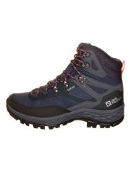 Jack Wolfskin Botki trekkingowe "Rebellion Guide Texapore Mid" w kolorze granatowym rozmiar: 42. Niebieskie buty zimowe męskie Jack Wolfskin, bez zapięcia. Za 333.03 zł.