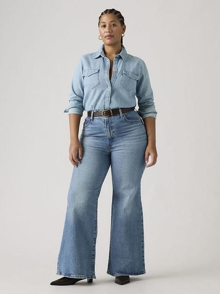 Levi's Dżinsy "Ribcage" - Flared fit - w kolorze niebieskim rozmiar: W31/L32. Niebieskie jeansy damskie Levi's, z podwyższonym stanem. Za 209.95 zł.