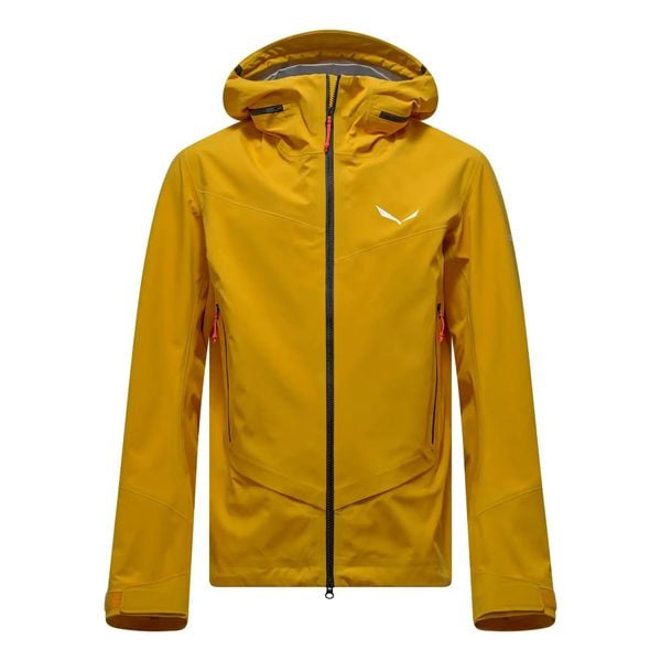 Kurtka turystyczna z kapturem Salewa Ortles GTX 3L Epe. Żółte kurtki męskie Salewa, na zimę, l, bez wzorów, z gore-texu, do biegania, gore-tex. Za 1,752.00 zł.