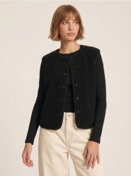Kamizelka teddy - czarny. Czarne kamizelki damskie Sinsay, l. Za 39.99 zł.