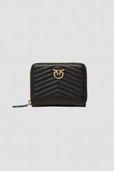 PINKO Czarny mały portfel Taylor. Czarne portfele damskie Pinko, bez wzorów. W wyprzedaży za 459.99 zł.