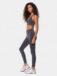 Carpatree Legginsy sportowe "Marble Story" w kolorze antracytowym rozmiar: S. Czarne legginsy damskie Carpatree, s, bez wzorów, z podwyższonym stanem, outdoorowe. Za 83.45 zł.