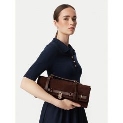 Torebka Tommy Hilfiger. Brązowe torebki klasyczne damskie Tommy Hilfiger, bez wzorów, bez dodatków. Za 1,099.00 zł.