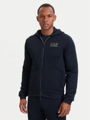 EA7 Emporio Armani Bluza 7M002247 AF26241 UB102 Granatowy Regular Fit. Niebieskie bluzy bez kaptura męskie EA7 Emporio Armani, m, z syntetyku. Za 769.99 zł.