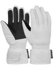 Reusch Rękawiczki narciarskie "Sarah R-TEX® XT Junior" w kolorze biało-czarnym rozmiar: 4. Białe rękawiczki dziecięce REUSCH, ze skóry, bez ramiączek. Za 89.84 zł.