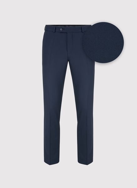 PAKO LORENTE – Granatowe wełniane spodnie garniturowe. Spodnie wizytowe męskie Pako Lorente, z wełny. Za 799.99 zł.