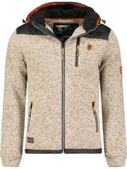 Geographical Norway Kurtka polarowa "Toledo" w kolorze beżowym rozmiar: S. Brązowe kurtki męskie Geographical Norway, s, bez wzorów, z polaru, bez kaptura. Za 114.17 zł.