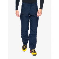 Spodnie softshell męskie Montane Nordes Pants. Niebieskie spodnie materiałowe męskie Montane, bez wzorów, z softshellu, sportowe. Za 844.99 zł.