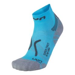 Skarpety do biegania LADY RUN SUPER FAST SOCKS r.37-38. Niebieskie skarpetki damskie UYN, bez wzorów. Za 84.99 zł.
