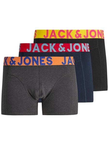 Jack & Jones Komplet 3 par bokserek Crazy Solid 12151349 Kolorowy. Bokserki męskie Jack & Jones, bez wzorów, z bawełny. Za 119.99 zł.