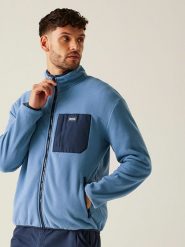 Regatta Kurtka polarowa "Frankie" w kolorze błękitnym rozmiar: 4XL. Niebieskie kurtki męskie Regatta, xl, bez wzorów, z polaru, bez kaptura. Za 110.55 zł.