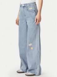 Adidas Jeansy Care Bear High Rise KQ6748 Niebieski jasny Wide Leg. Niebieskie jeansy damskie Adidas. Za 439.99 zł.