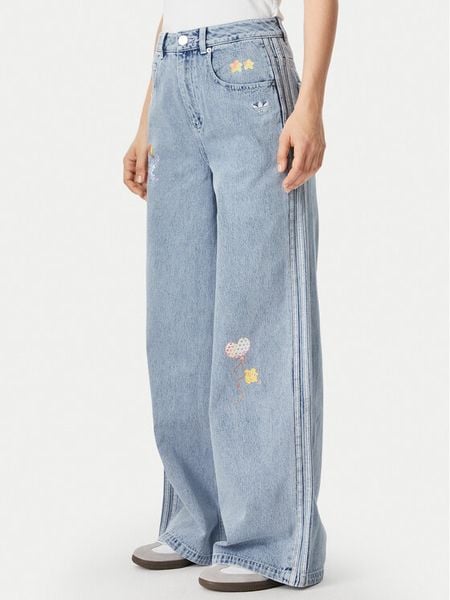Adidas Jeansy Care Bear High Rise KQ6748 Niebieski jasny Wide Leg. Niebieskie jeansy damskie Adidas. Za 439.99 zł.
