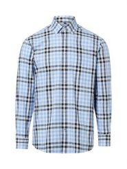 Nils Sundström koszula casual Mężczyźni Regular Fit Bawełna niebieski, M. Niebieskie koszule męskie Nils Sundström, m, bez wzorów, z bawełny, bez kołnierzyka, bez ramiączek. Za 119.95 zł.