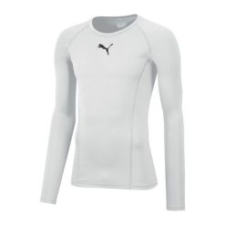 Koszulka piłkarska męska PUMA Liga Baselayer termoaktywna. Białe bielizna termoaktywna męska Puma, m, bez wzorów. Za 118.91 zł.