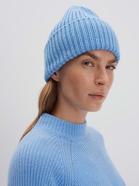 Someday Czapka w kolorze błękitnym rozmiar: onesize. Niebieskie czapki zimowe damskie Someday, prążkowane. Za 109.52 zł.