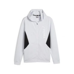 Bluza Sportowa Męska Puma Fit Double Knit Fz. Szare bluzy bez kaptura męskie Puma, bez wzorów, sportowe, bez kołnierzyka, bez ramiączek. Za 279.99 zł.