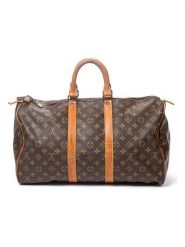 Louis Vuitton Torba podróżna "Keepall 45" w kolorze brązowym - 45 x 40 x 24 cm rozmiar: onesize. Brązowe torebki klasyczne damskie Louis Vuitton, bez wzorów, z materiału, bez dodatków. Za 3,958.99 zł.