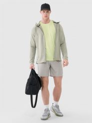 4F Spodenki treningowe szybkoschnące męskie - khaki XL. Brązowe szorty sportowe męskie 4f, l, z dzianiny, na fitness i siłownię. W wyprzedaży za 79.99 zł.