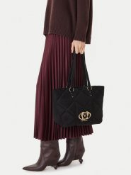 LOVE MOSCHINO Torebka JC4312PP0NKE0000 Czarny. Czarne torebki klasyczne damskie Love Moschino, bez wzorów, ze skóry, bez dodatków. Za 879.99 zł.